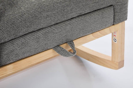 Dark Grey Polyester Blend Modern Rocking Chair - Sleep Galleria