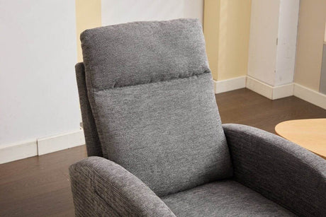 Dark Grey Polyester Blend Modern Rocking Chair - Sleep Galleria