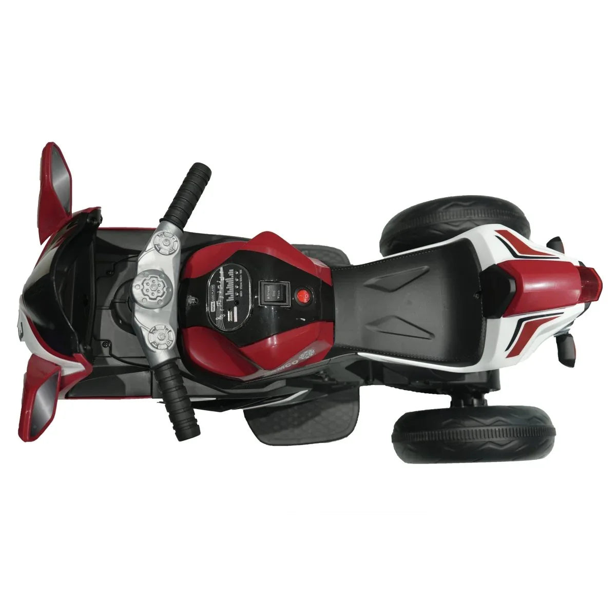 Electric Red Kids Ride-On Motorcycle With Lights - Omega Lifestyles