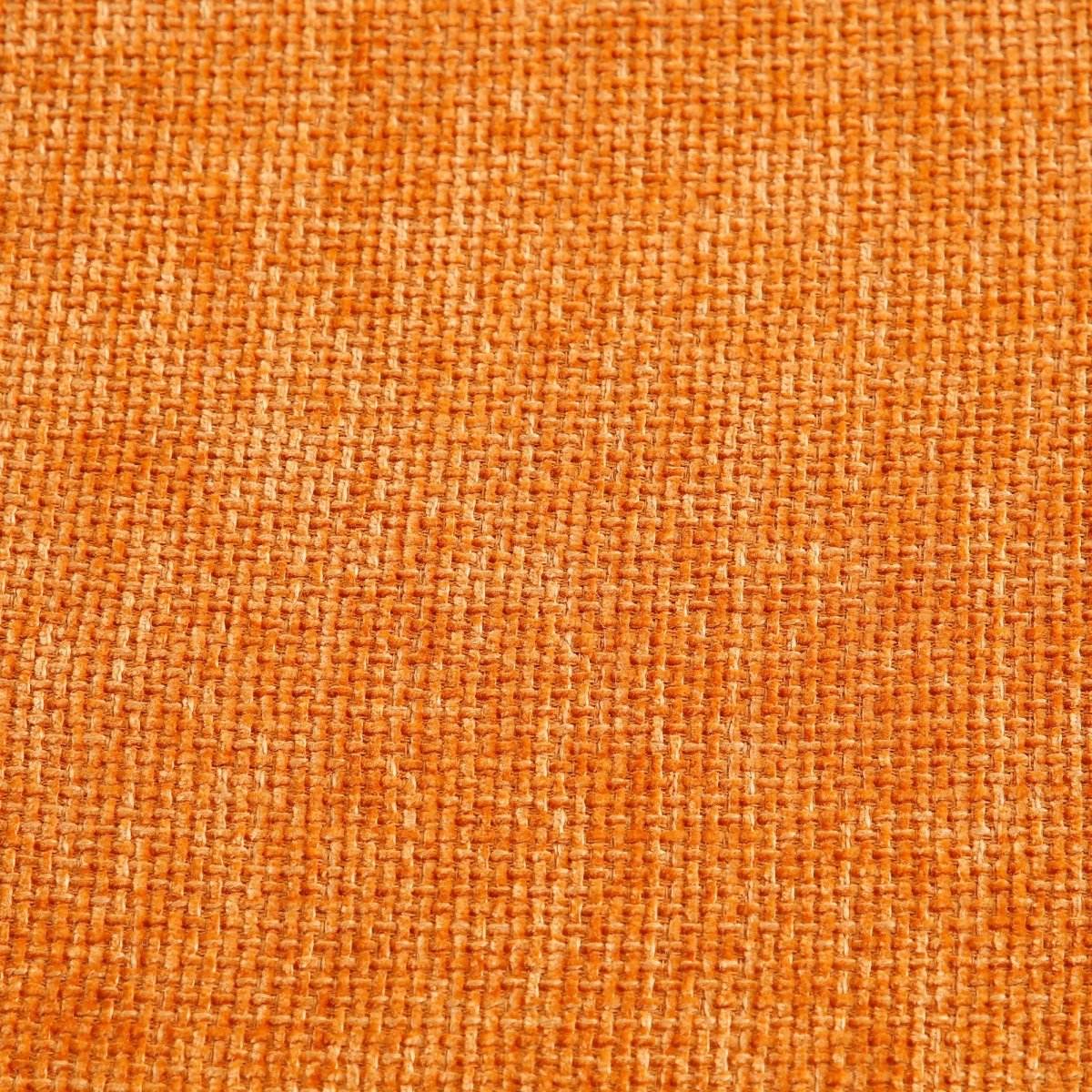 Extra Large Orange Chenille Barrel Chair With Ottoman - Sleep Galleria