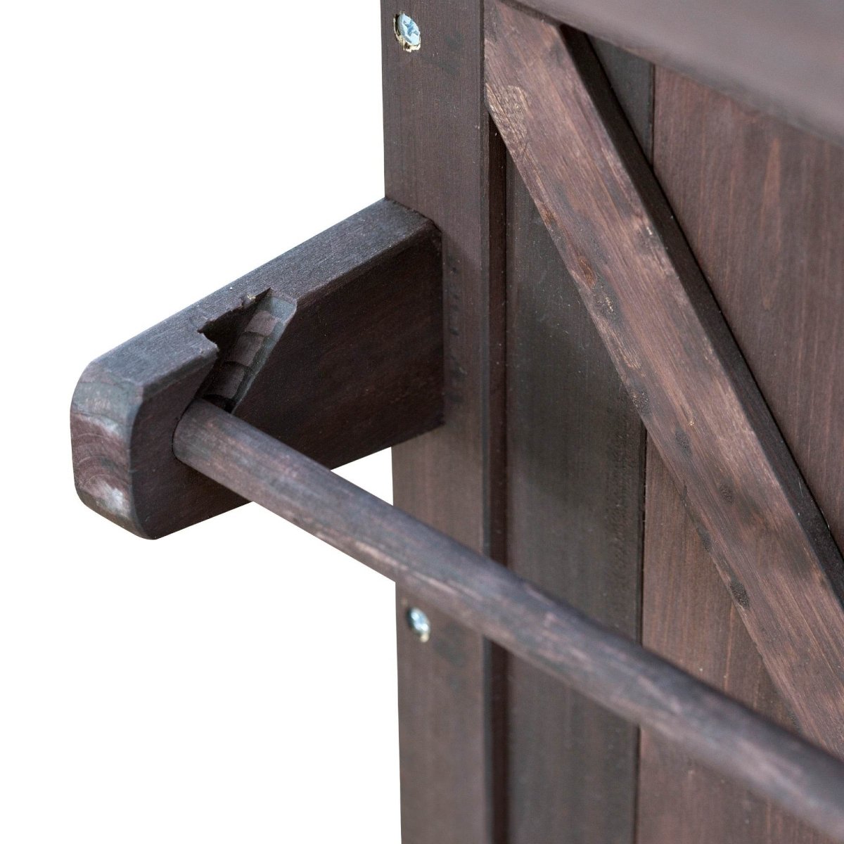 Farmhouse Solid Fir Wood Outdoor Kitchen Island Cart - Driftwood - Omega Lifestyles