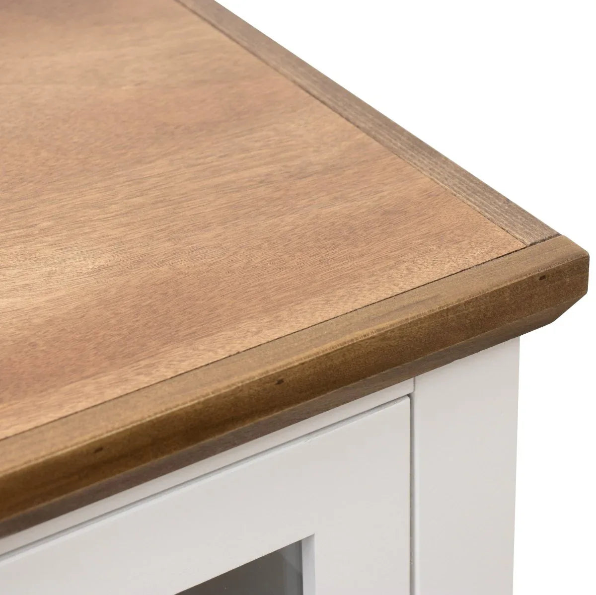 Farmhouse Style 83-Inch Fireplace TV Stand White Bourbon - Omega Lifestyles