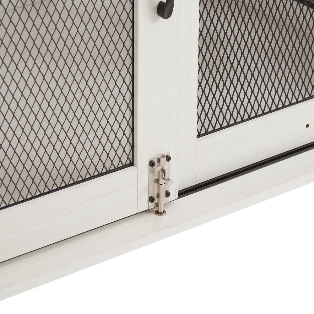 Farmhouse Wooden Dog Crate Furniture With Sliding Door - Sleep Galleria