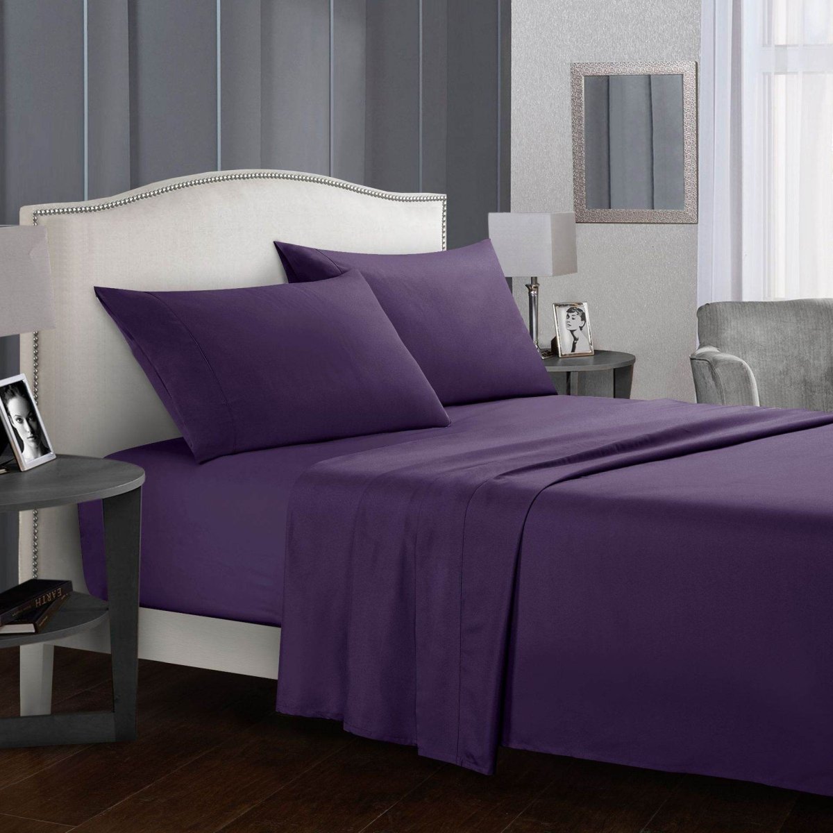 Four-Piece Wrinkle-Resistant Cotton Bed Sheet Set - Sleep Galleria