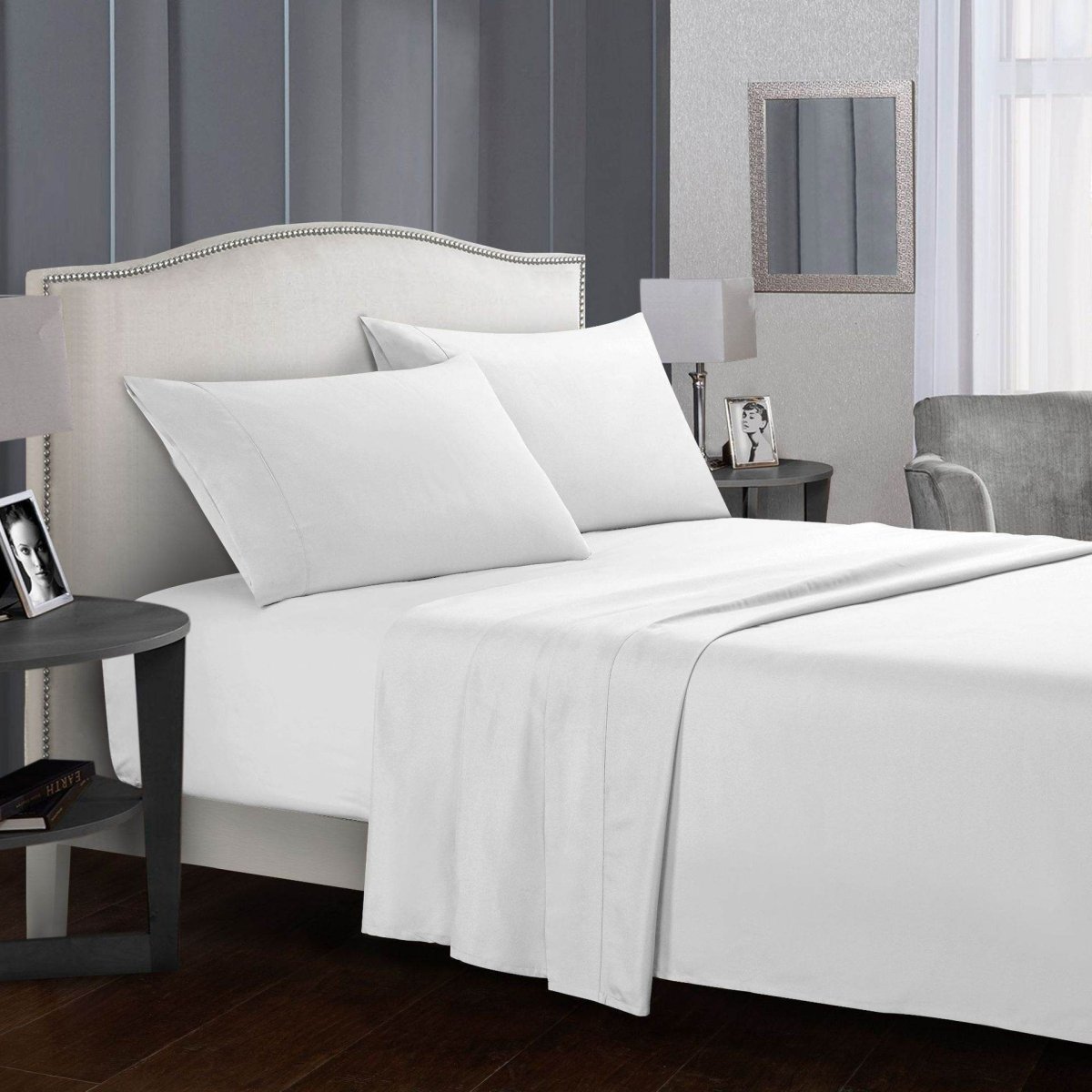 Four-Piece Wrinkle-Resistant Cotton Bed Sheet Set - Sleep Galleria