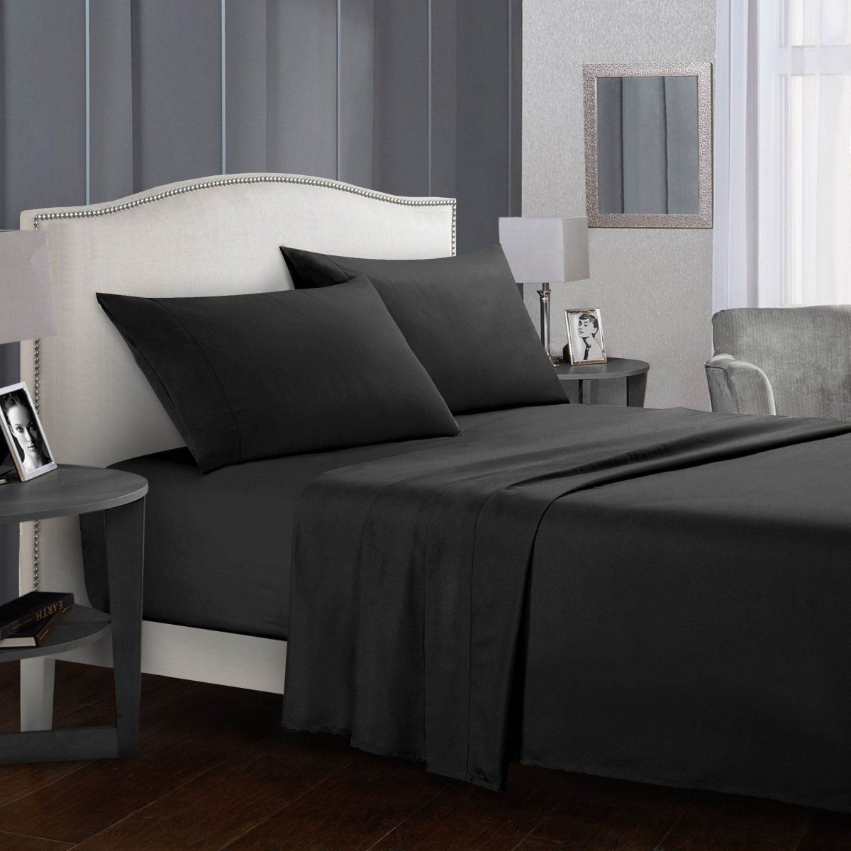 Four-Piece Wrinkle-Resistant Cotton Bed Sheet Set - Sleep Galleria