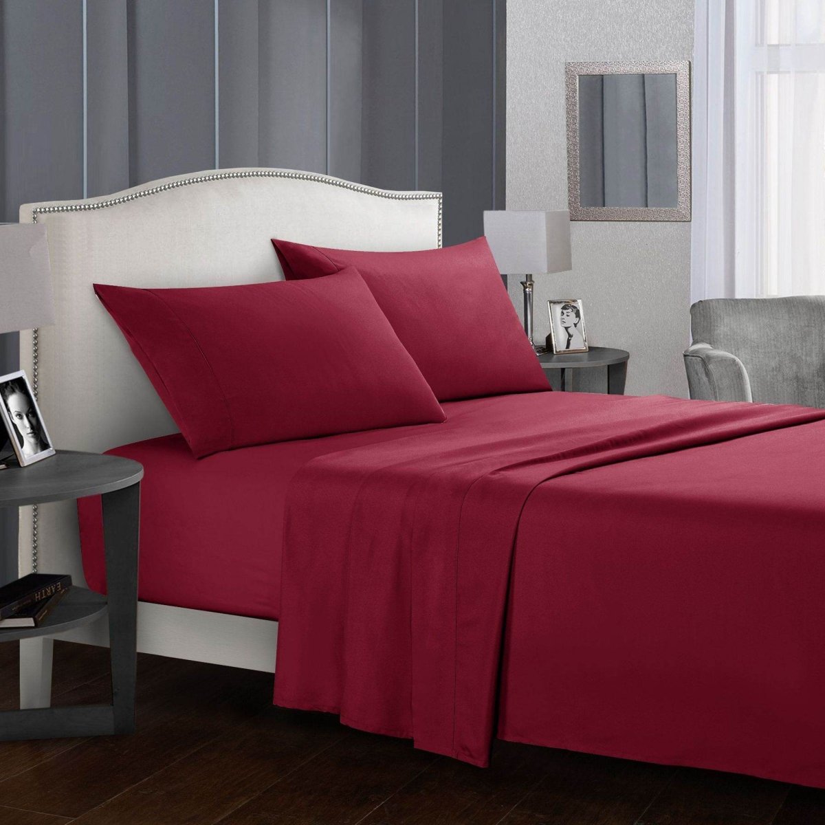 Four-Piece Wrinkle-Resistant Cotton Bed Sheet Set - Sleep Galleria
