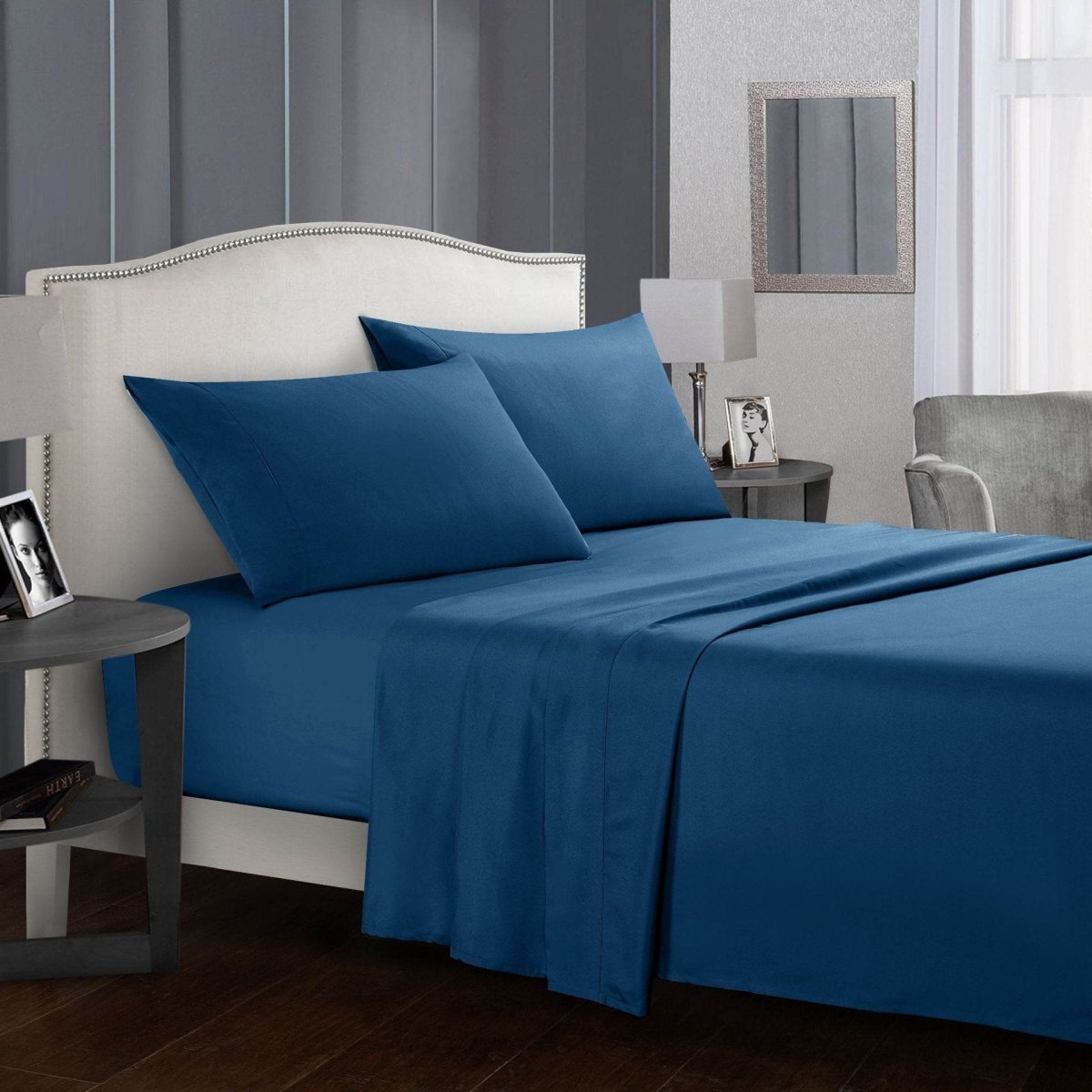 Four-Piece Wrinkle-Resistant Cotton Bed Sheet Set - Sleep Galleria