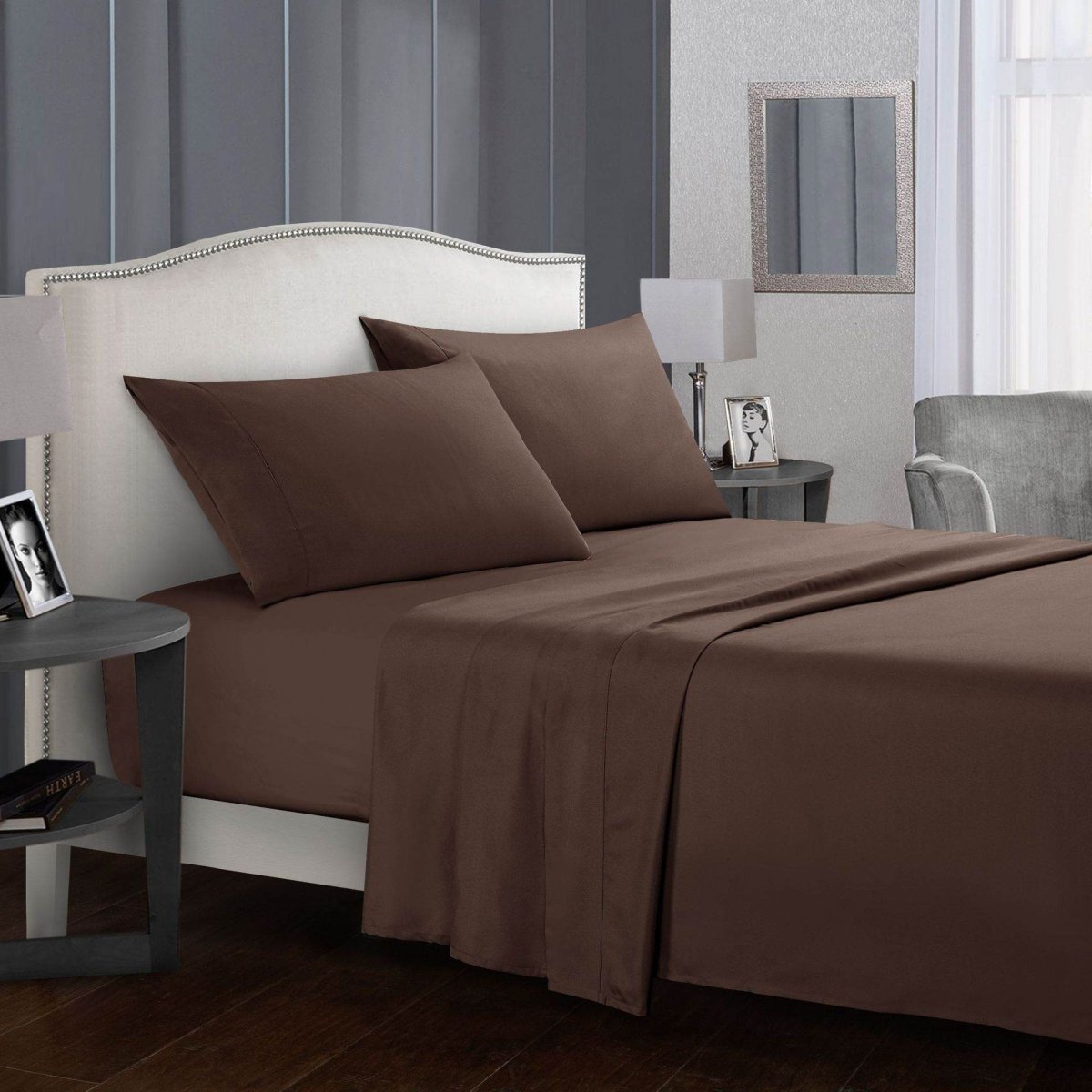 Four-Piece Wrinkle-Resistant Cotton Bed Sheet Set - Sleep Galleria