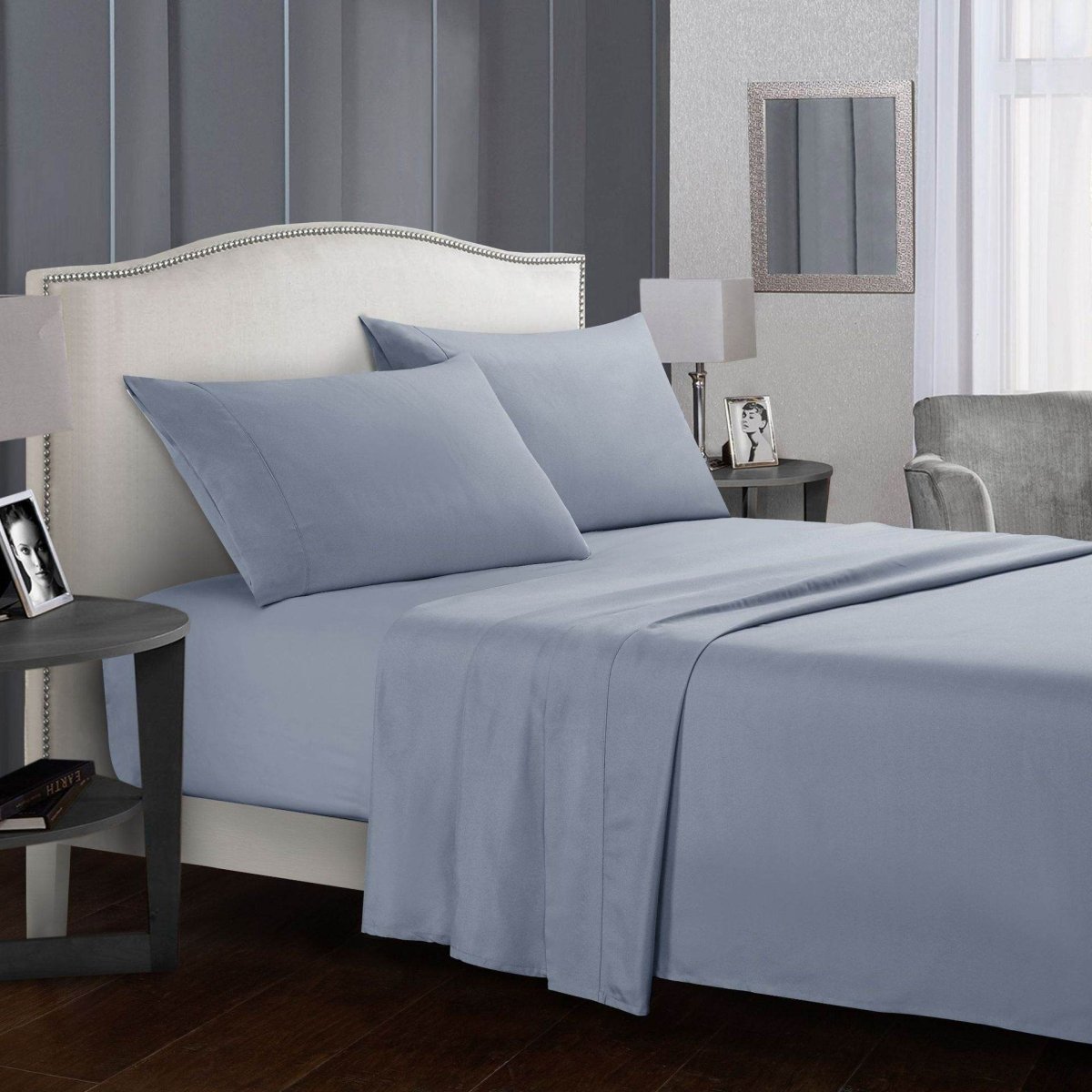 Four-Piece Wrinkle-Resistant Cotton Bed Sheet Set - Sleep Galleria