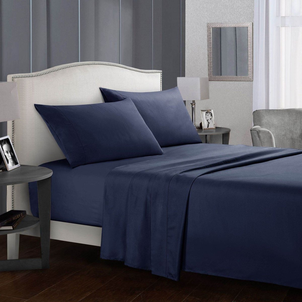 Four-Piece Wrinkle-Resistant Cotton Bed Sheet Set - Sleep Galleria