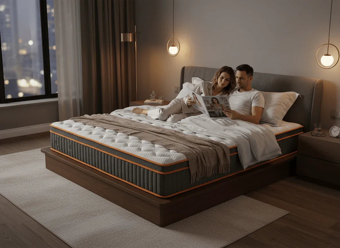 Full Medium 12-Inch Hybrid Memory Foam Full Mattress - Omega Lifestyles