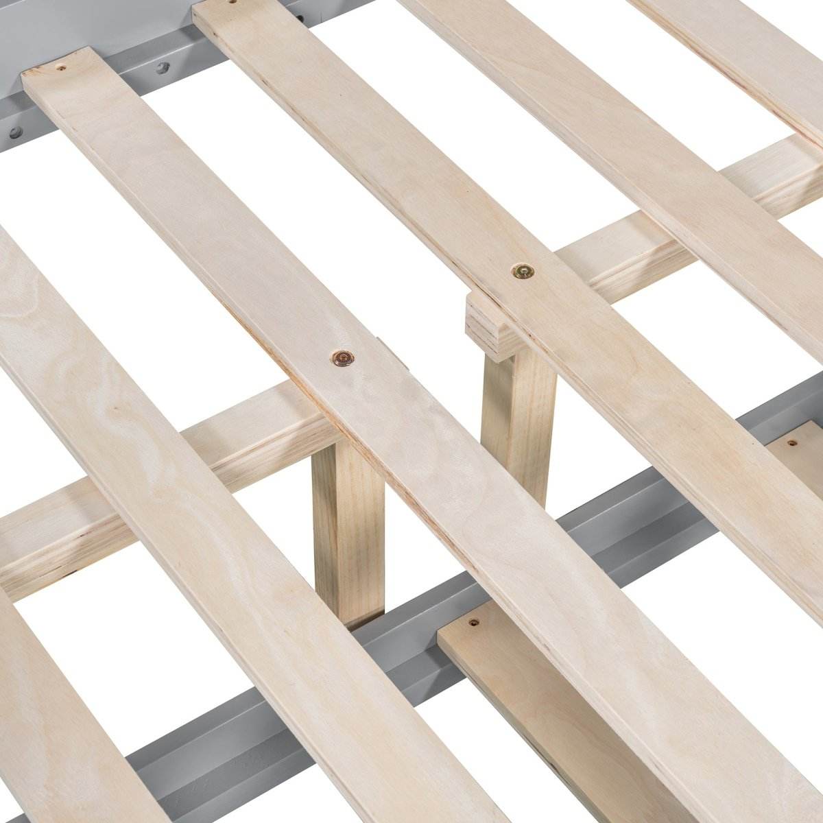 Full Over Full Bunk Bed With Twin Trundle Ladder - Sleep Galleria