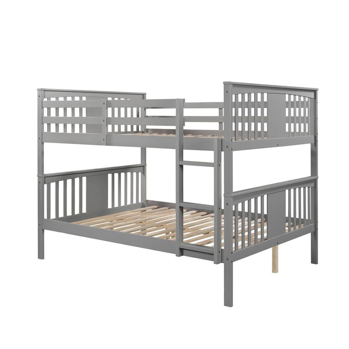 Full Over Full Solid Wood Bunk Bed Frame - Sleep Galleria