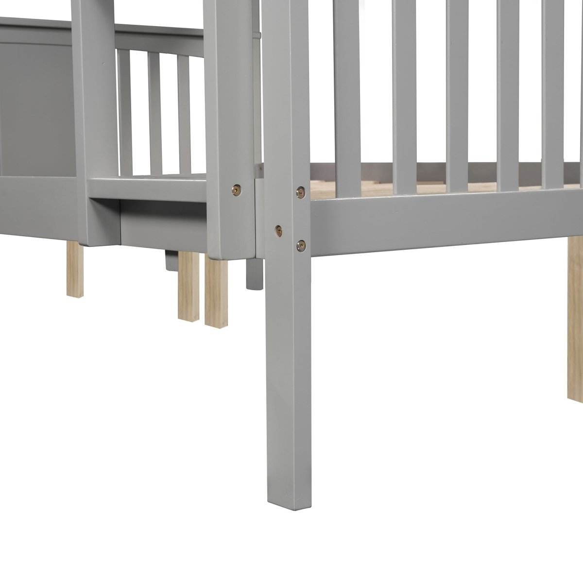 Full Over Full Solid Wood Bunk Bed Frame - Sleep Galleria