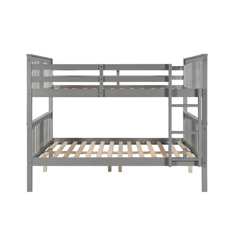 Full Over Full Solid Wood Bunk Bed Frame - Sleep Galleria