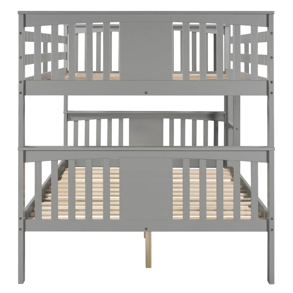 Full Over Full Solid Wood Bunk Bed Frame - Sleep Galleria