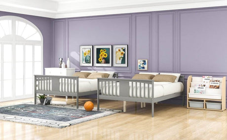 Full Over Full Solid Wood Bunk Bed Frame - Sleep Galleria