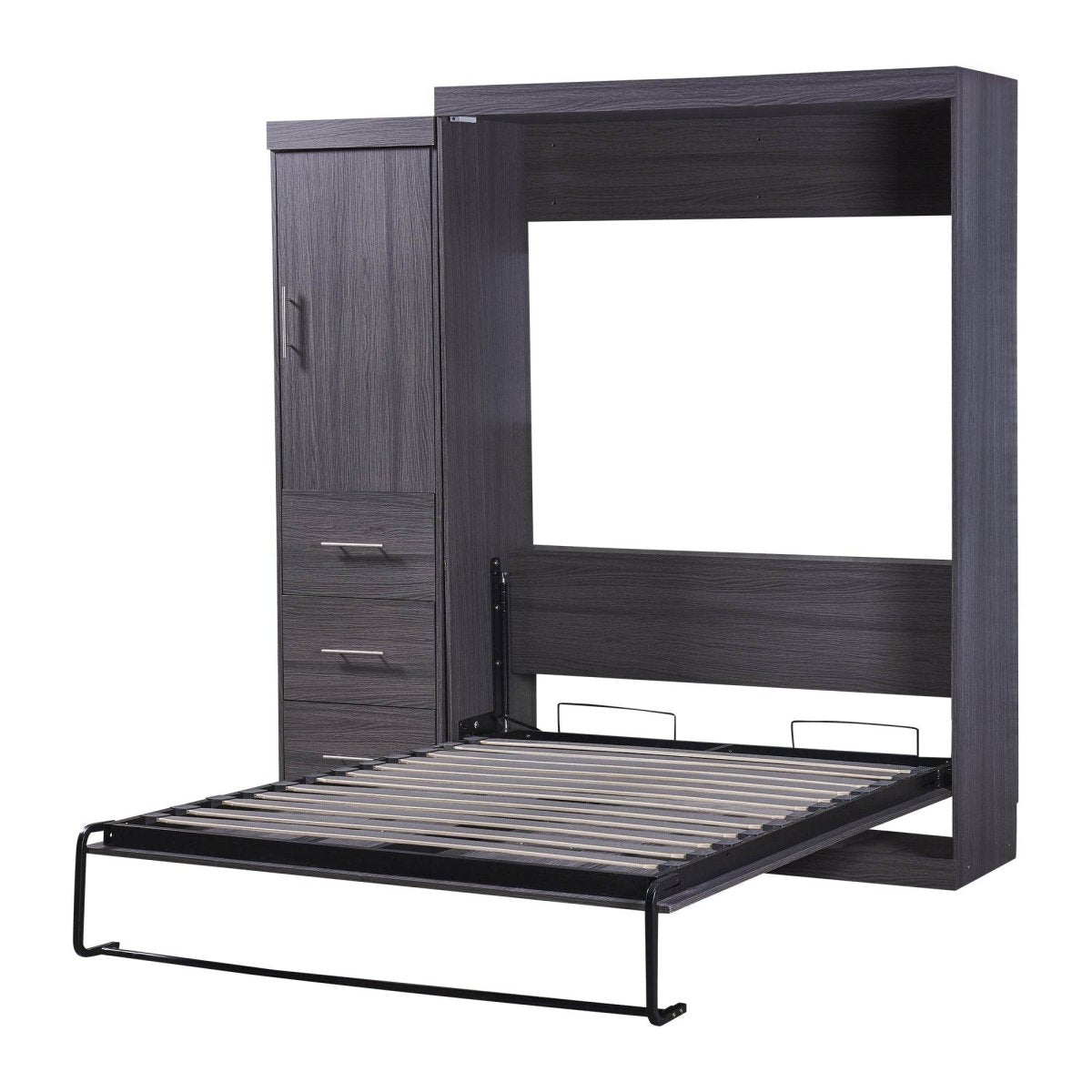 Full Size Folding Murphy Bed With Wardrobe Drawers - Sleep Galleria