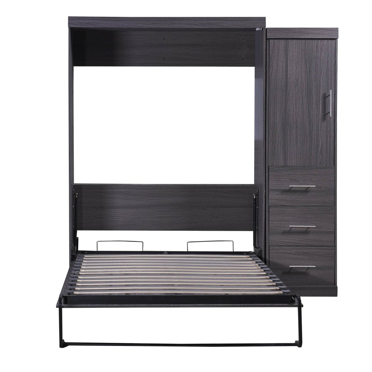 Full Size Folding Murphy Bed With Wardrobe Drawers - Sleep Galleria