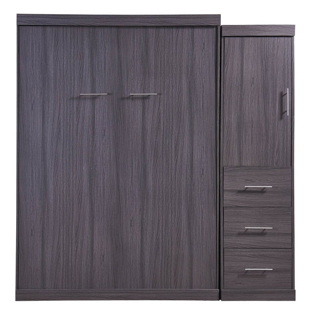 Full Size Folding Murphy Bed With Wardrobe Drawers - Omega Lifestyles