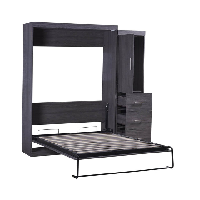 Full Size Folding Murphy Bed With Wardrobe Drawers - Omega Lifestyles