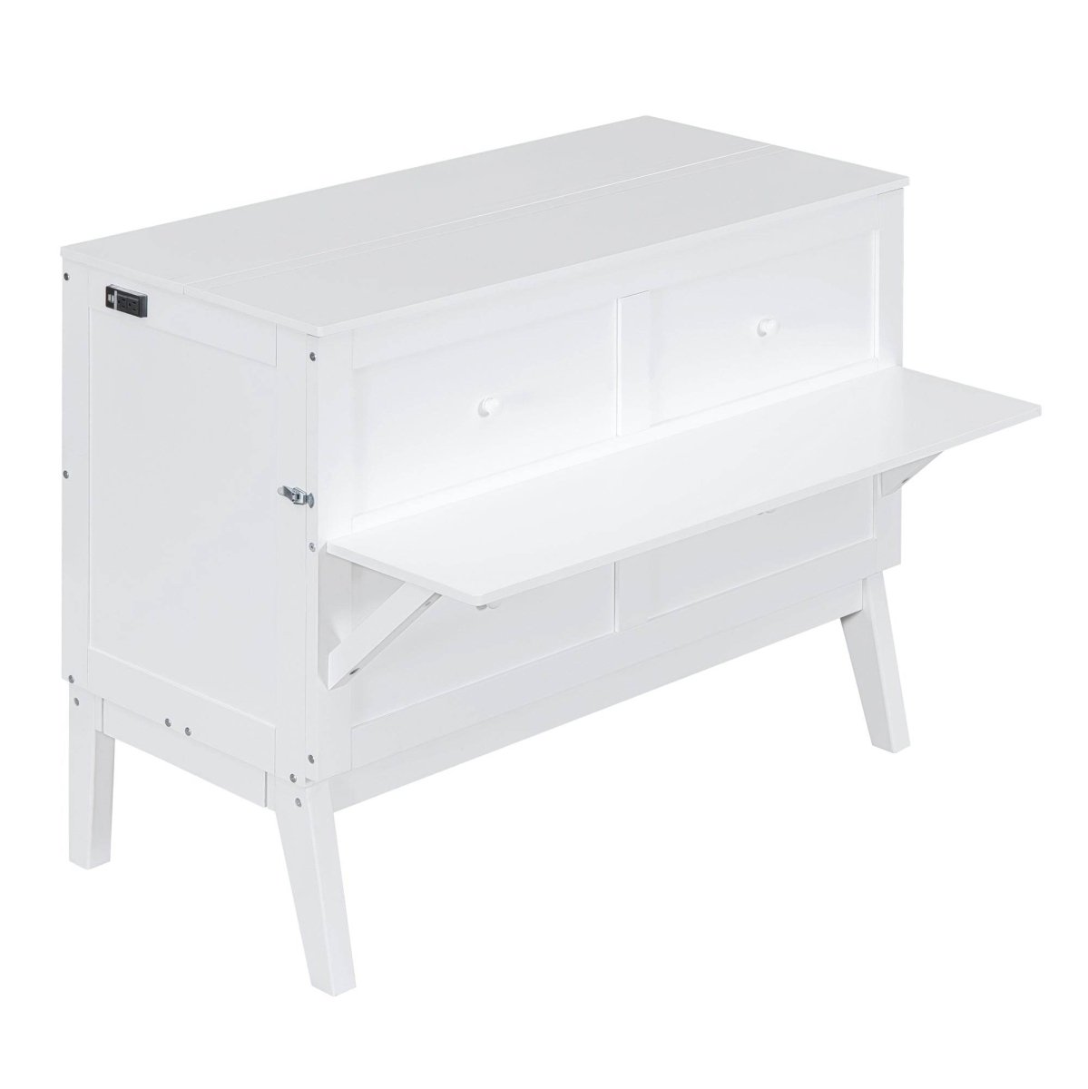 Full Size Murphy Bed With USB Port And Shelves - Sleep Galleria