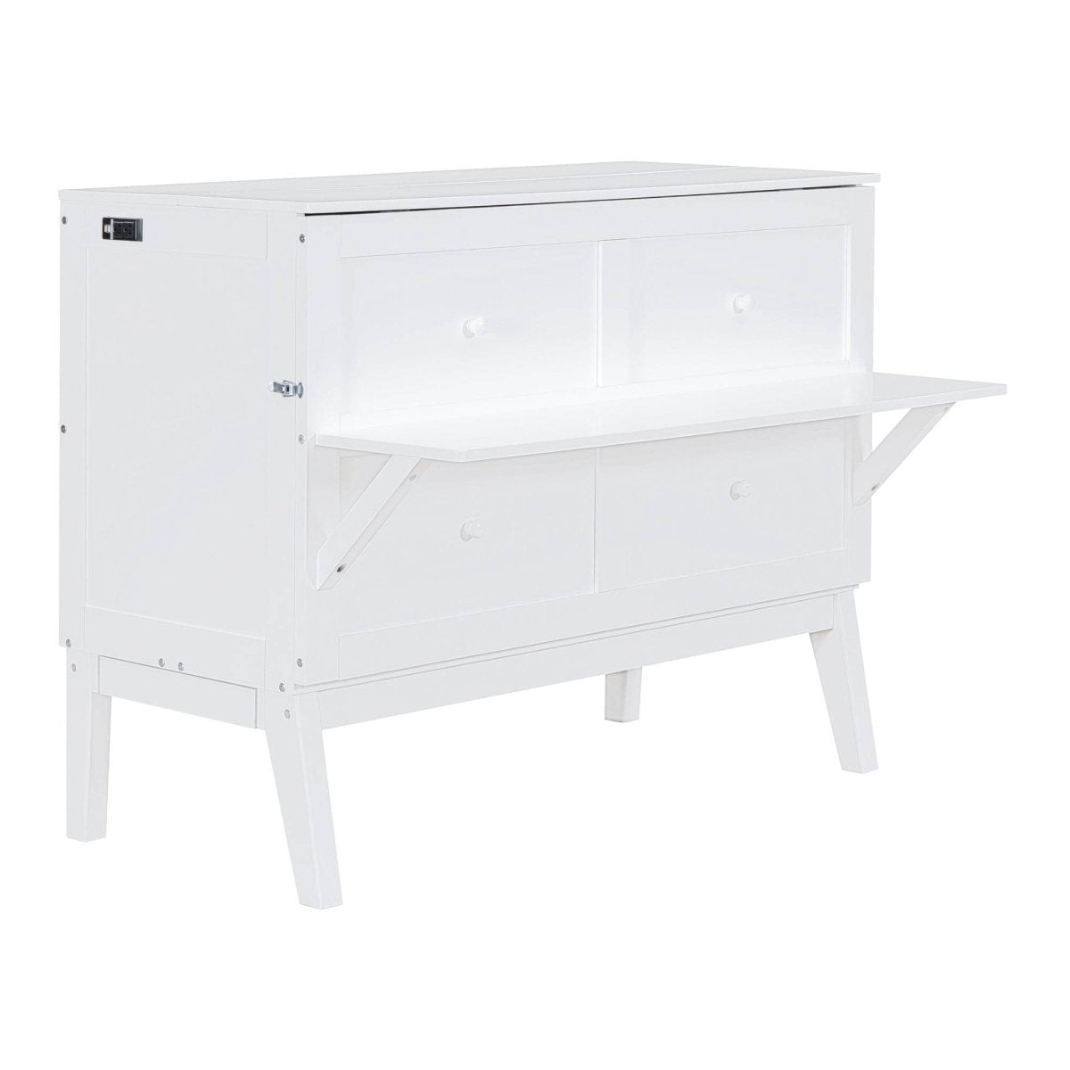 Full Size Murphy Bed With USB Port And Shelves - Sleep Galleria