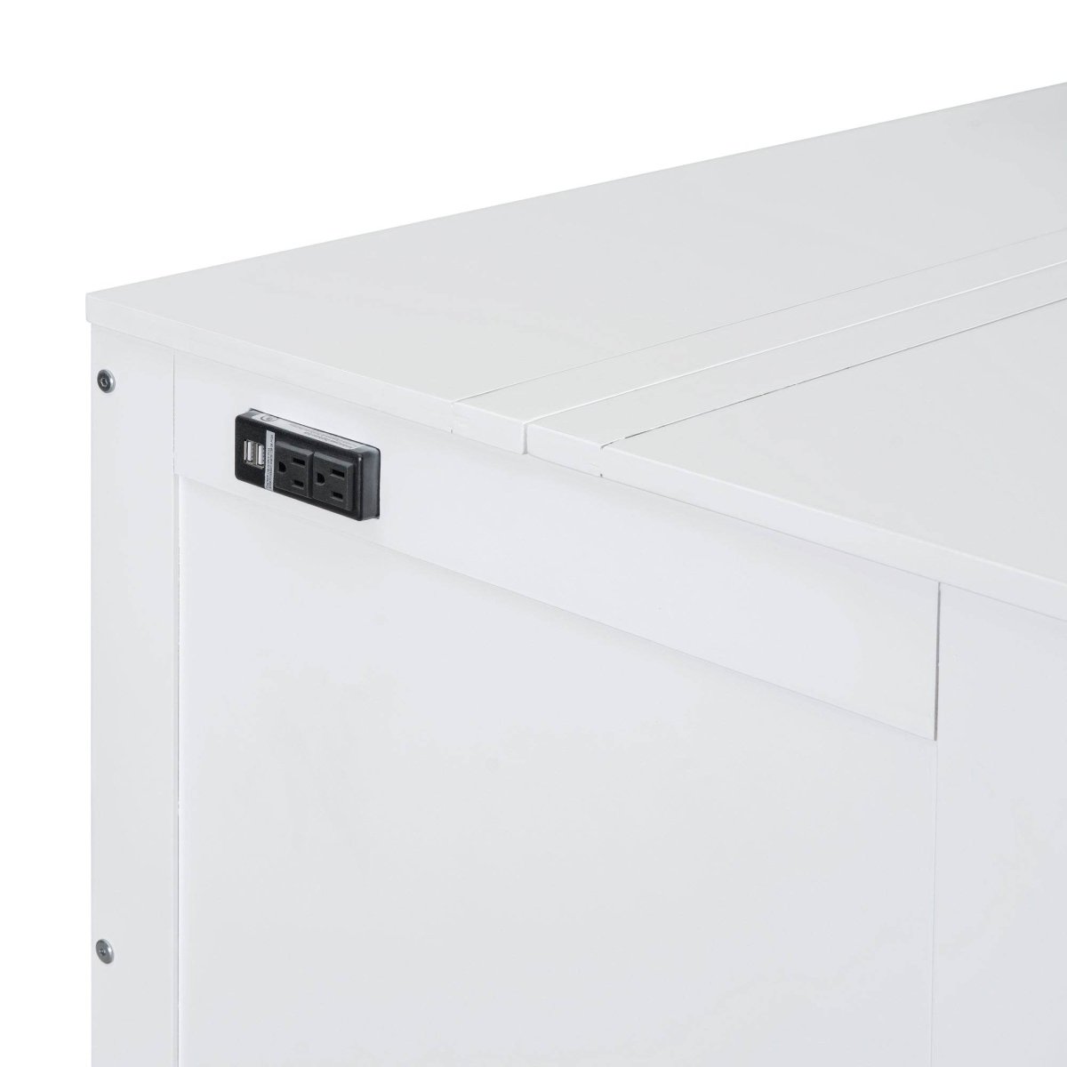 Full Size Murphy Bed With USB Port And Shelves - Sleep Galleria