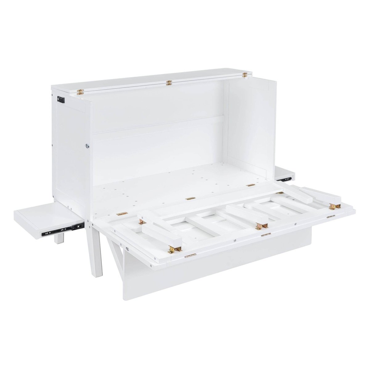 Full Size Murphy Bed With USB Port And Shelves - Sleep Galleria