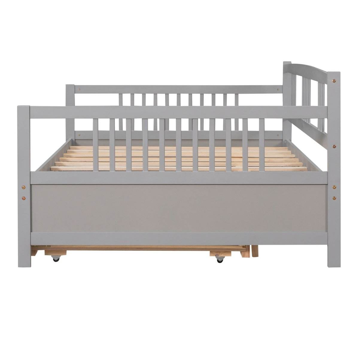 Full Size Solid Wood Daybed With Twin Trundle - Sleep Galleria