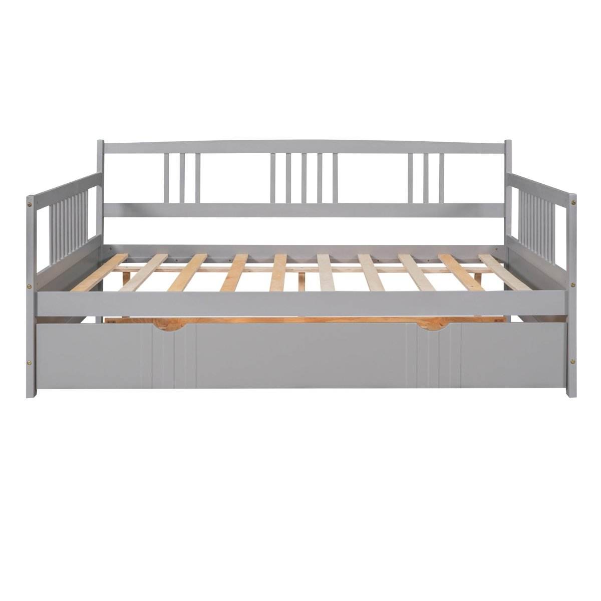 Full Size Solid Wood Daybed With Twin Trundle - Sleep Galleria