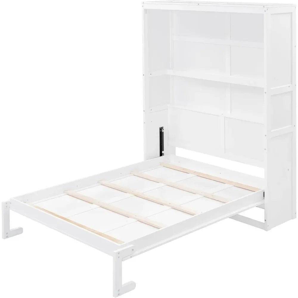 Full Size Space-Saving Murphy Bed With Storage Cabinet - Omega Lifestyles