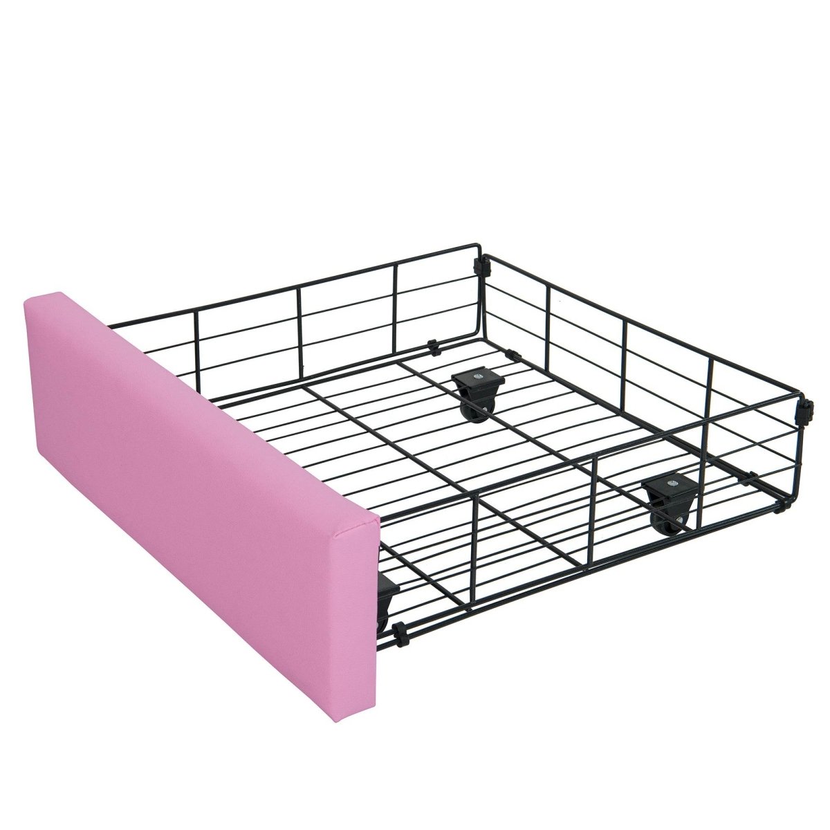 Full Upholstered Full Size Bed Frame With LED Lights - Driftwood - Omega Lifestyles