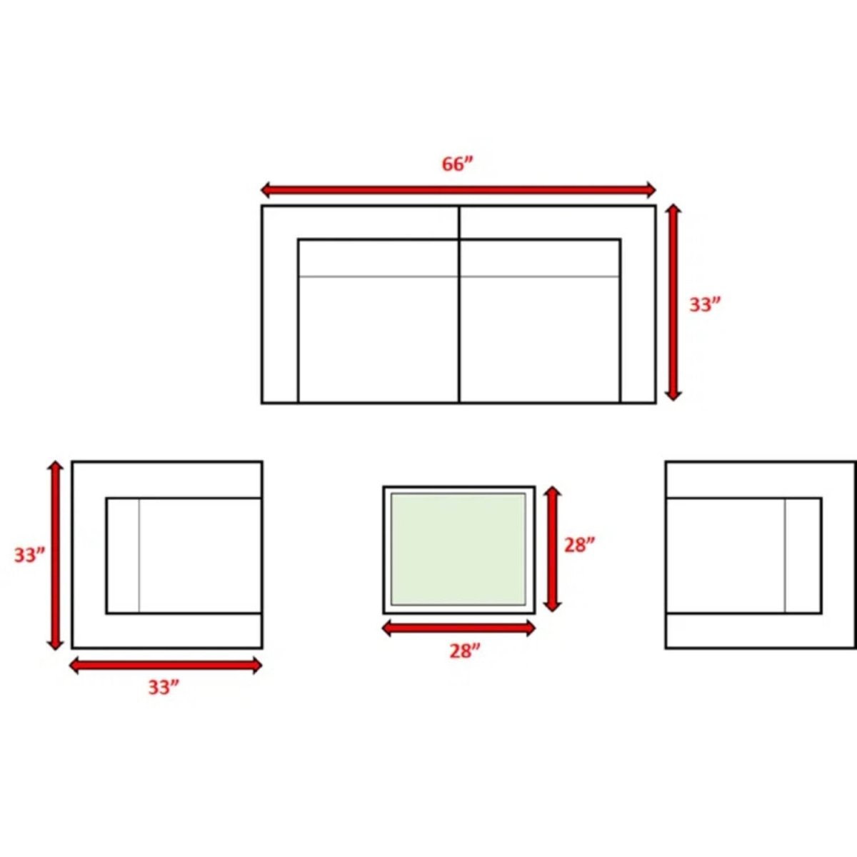 Fully Assembled 5 - Piece Brown Patio Rattan Sofa Set - Driftwood - Omega Lifestyles