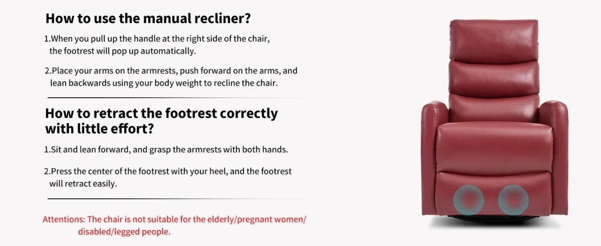 Heat Massage Recliner Chair With Swivel Rocker And Heat - Driftwood - Omega Lifestyles