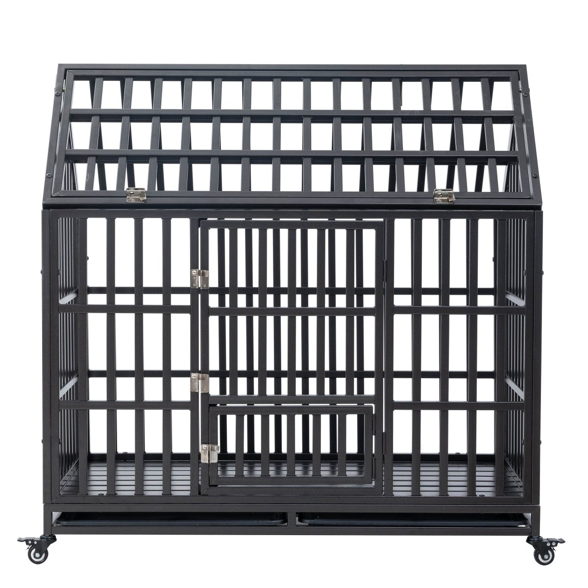 Heavy Duty Carbon Steel Roof Dog Crate Cage - Omega Lifestyles