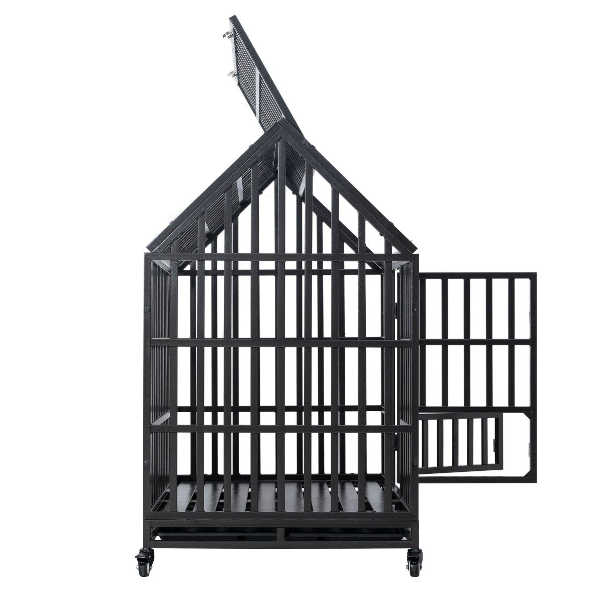 Heavy Duty Carbon Steel Roof Dog Crate Cage - Omega Lifestyles