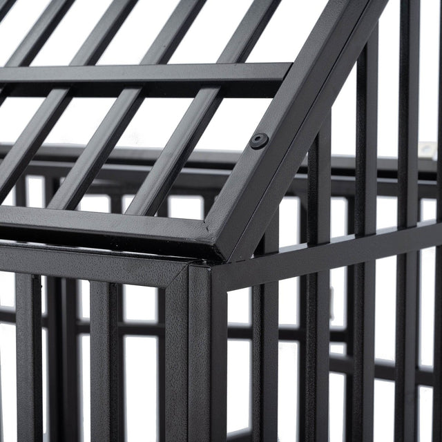 Heavy Duty Carbon Steel Roof Dog Crate Cage - Omega Lifestyles