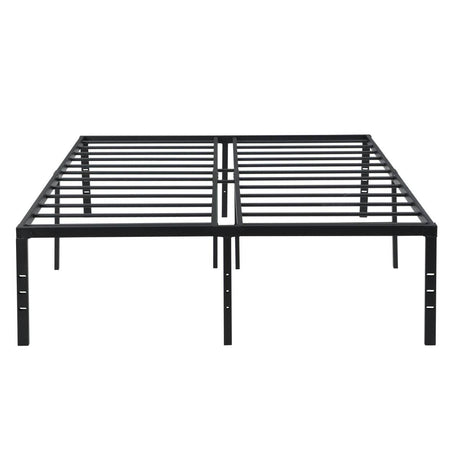 Heavy Duty King Metal Bed Frame With Reinforced Slats - Sleep Galleria