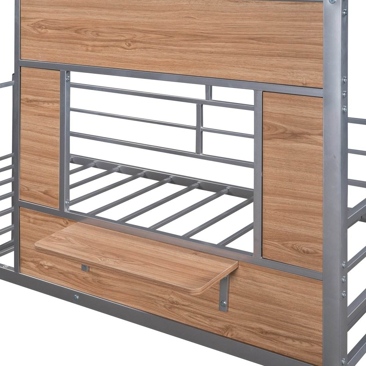 House-Shaped Metal Twin Loft Bunk Bed Frame - Sleep Galleria
