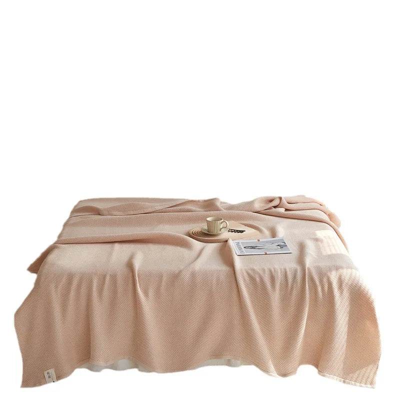 Japanese-Style 100% Cotton Summer Honeycomb Blanket - Omega Lifestyles
