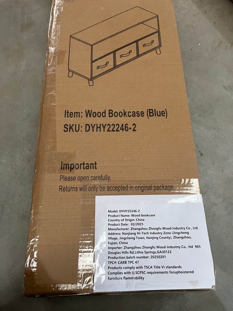 Kids MDF Bookcase With Collapsible Fabric Drawers - Sleep Galleria