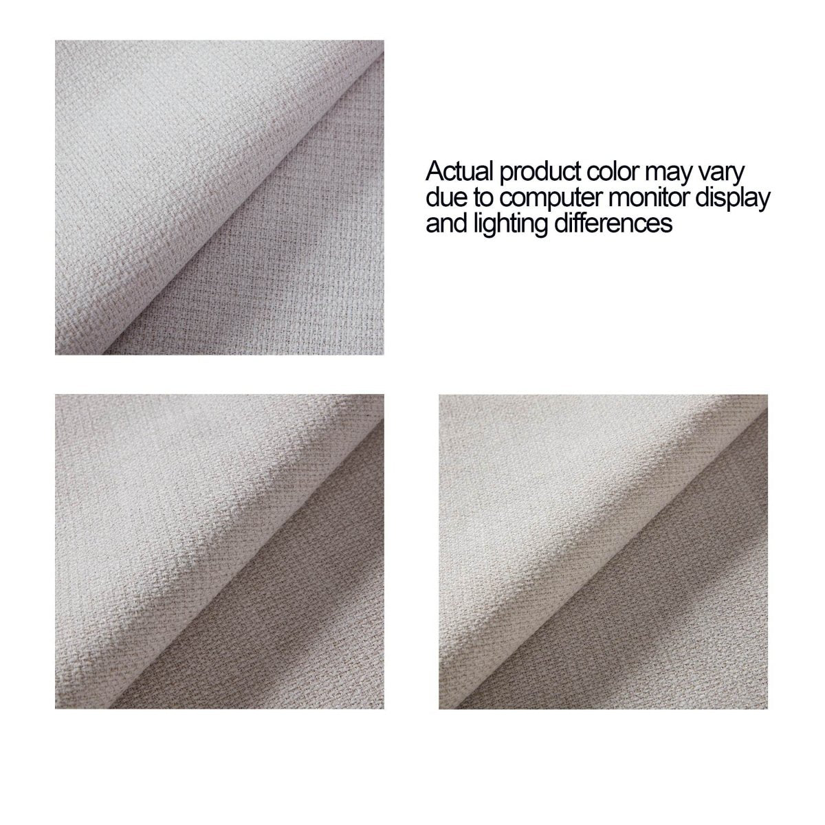 King Upholstered Wingback Fabric Metal Bed Frame - Driftwood - Omega Lifestyles