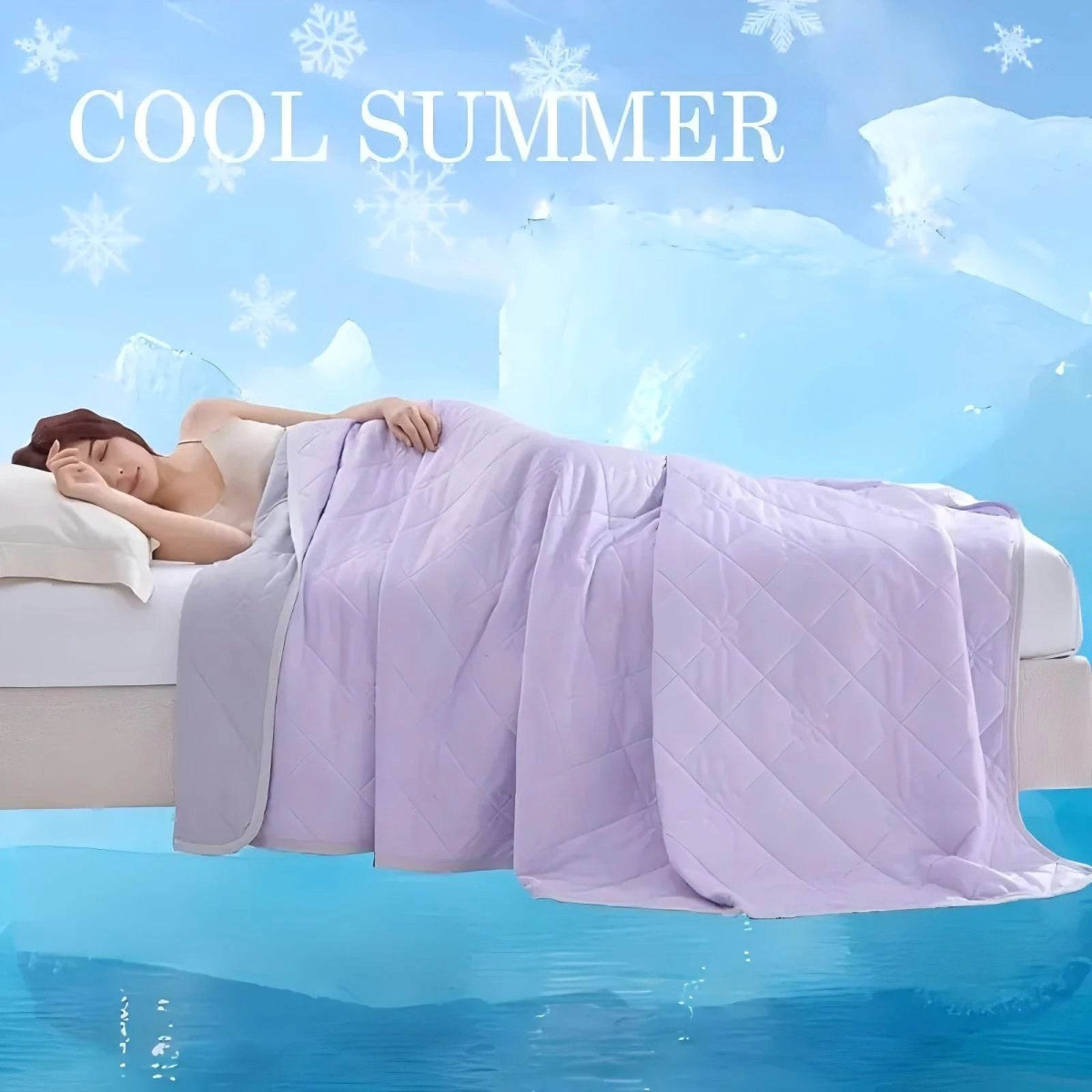 Large Cooling Lightweight Geometric Pattern Polyester Blanket - Sleep Galleria