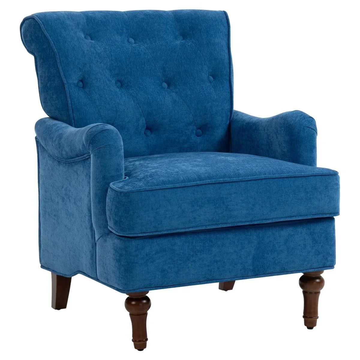 Light Blue Fabric Accent Chair With Foam Cushion - Omega Lifestyles