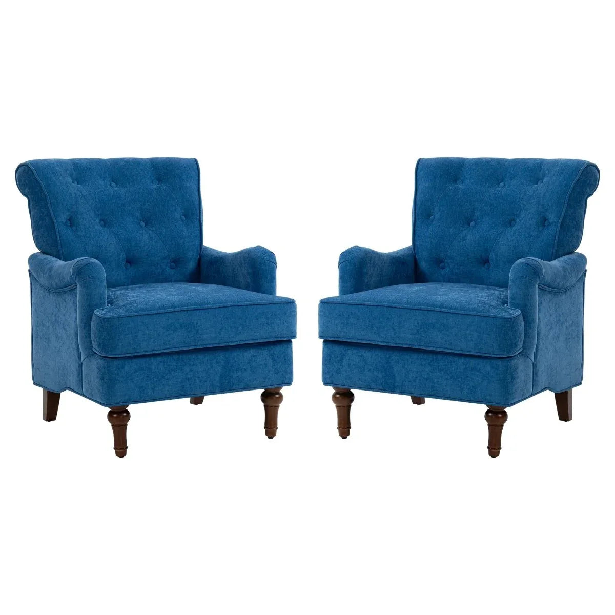 Light Blue Fabric Accent Chair With Foam Cushion - Omega Lifestyles