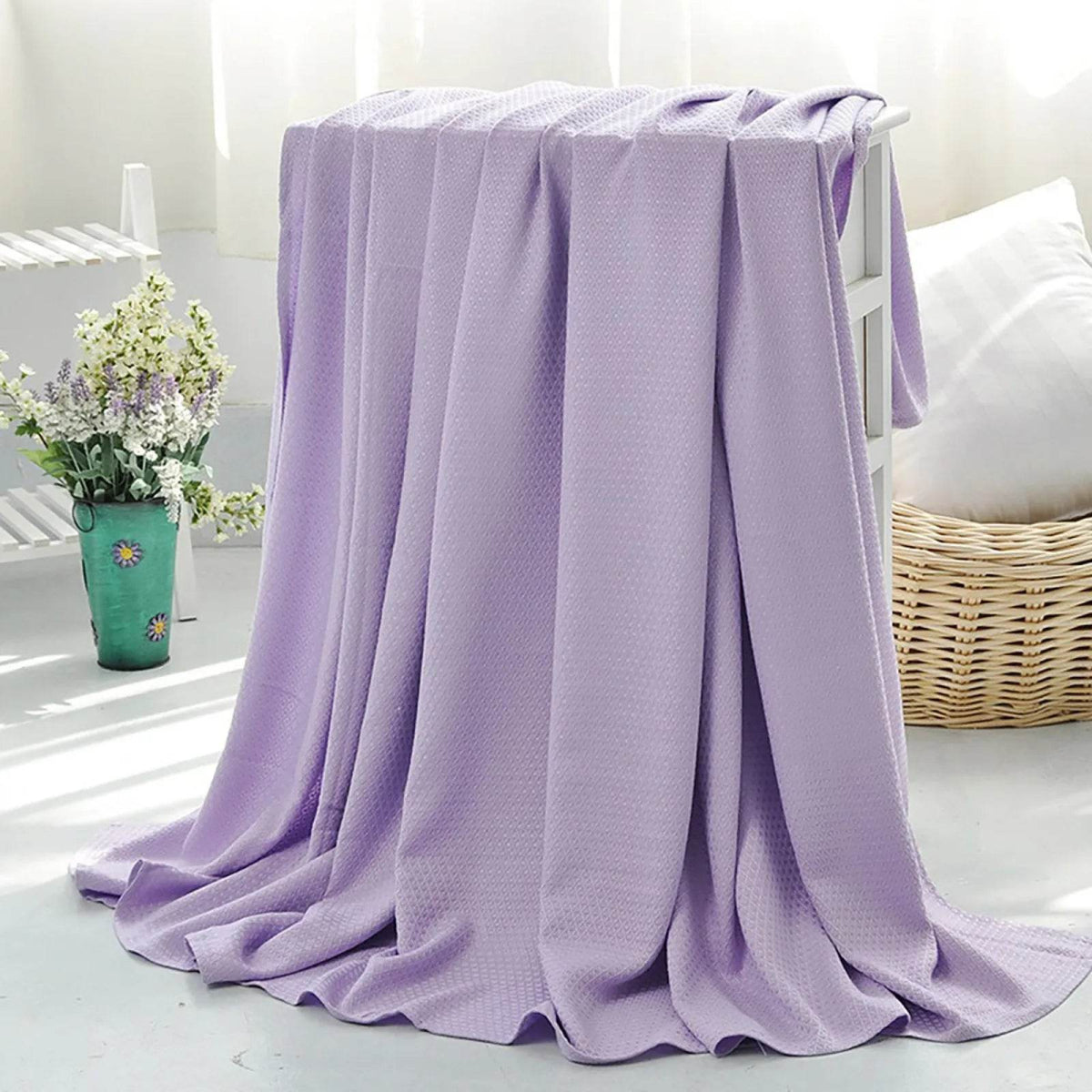 Lightweight Breathable Bamboo Fiber Cooling Blanket - Sleep Galleria