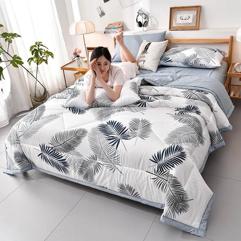 Lightweight Breathable Polyester Cotton Quilt Blanket - Sleep Galleria