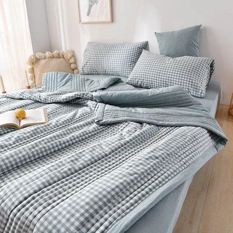 Lightweight Breathable Polyester Cotton Quilt Blanket - Sleep Galleria